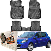 Trimak Autofußmatten kompatibel mit RENAULT CLIO III (2006 - 2012) Auto Allwetter Gummimatten