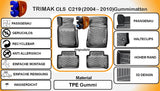 Trimak Mercedes - Benz CLS C 219 (2004–2010) Gummimatten Autofußmatten