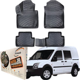 Trimak Autofußmatten kompatibel mit FORD Transit Connect 1.Gen (2003-2012) Auto Allwetter Gummimatten