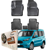 Trimak Autofußmatten kompatibel mit FORD Transit Connect 2.Gen. (2013-2021) Auto Allwetter Gummimatten