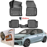 Trimak Autofußmatten kompatibel mit Opel Corsa e Elekrto ab ab 2019 Auto Allwetter Gummimatten