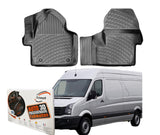 Trimak Autofußmatten kompatibel mit VW Crafter 2006 2016 Typ 2E Kastenwagen Auto Allwetter Gummimatten