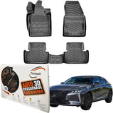 Trimak Autofußmatten kompatibel mit DS 4 Zweite Generation seit 2021 Auto Allwetter Gummimatten