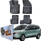 Trimak Autofußmatten kompatibel mit DACIA LODGY ab 2012 Auto Allwetter Gummimatten