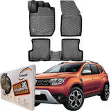 Trimak Autofußmatten kompatibel mit DACIA Duster 4x4 2.Gen. Facelift 2022 - 2024 Auto Allwetter Gummimatten