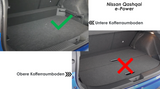 Trimak Kofferraumwanne kompatibel mit Nissan Qashqai e-Power ab 2022 Untere Kofferraummatte