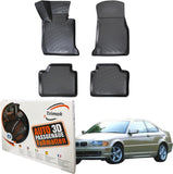 Trimak Autofußmatten kompatibel mit BMW 3ér E36 1990-2000 Auto Allwetter Gummimatten