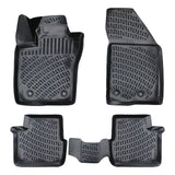 3D Fußmatten & Obere Kofferraumwanne Auto Set Kompatibel mit Fiat Tipo Kombi (Typ 356) 2015 - 2023