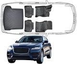 3D Fußmatten & Kofferraumwanne Auto Set Kompatibel mit Jaguar F-Pace 2016-2020