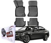 Trimak Autofußmatten kompatibel mit BMW 5ér F10 & F11 LCI Facelift 2013-2017 Auto Allwetter Gummimatten