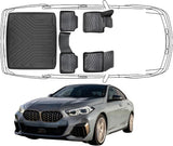 3D Fußmatten & Untere Kofferraumwanne Auto Set Kompatibel mit BMW 2ér Gran Coupe F44