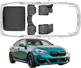 3D Fußmatten & Obere Kofferraumwanne Auto Set Kompatibel mit BMW 2ér Gran Coupe F44