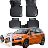 Trimak Autofußmatten kompatibel mit BMW 2ér F45 Active Tourer (2014-2021) Auto Allwetter Gummimatten