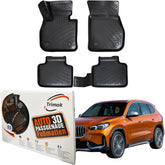 Trimak Autofußmatten kompatibel mit BMW X1 F48 (2015 - 2022) Auto Allwetter Gummimatten