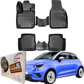 Trimak Autofußmatten kompatibel mit Fiat 500 Elektro 500e Auto Allwetter Gummimatten