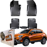 Trimak Autofußmatten kompatibel mit FIAT 500 X Auto Allwetter Gummimatten