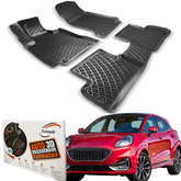 Trimak Autofußmatten kompatibel mit FORD PUMA ab 2020 Auto Allwetter Gummimatten