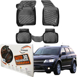 Trimak Autofußmatten kompatibel mit Fiat Freemont Auto Allwetter Gummimatten