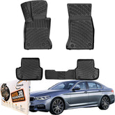 Trimak Autofußmatten kompatibel mit BMW 5ér G30 & G31 ab 2017 Auto Allwetter Gummimatten