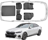 3D Fußmatten & Kofferraumwanne Auto Set Kompatibel mit BMW 5ér G60 ab 2024 Sedan Limousine