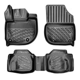 3D Auto Fußmatten & Kofferraumwanne Set Kompatibel mit Honda Jazz 4.Gen Typ GR ab 2020