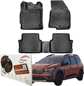 Trimak Autofußmatten kompatibel mit Dacia Jogger ab 2021 Auto Allwetter Gummimatten