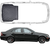 Trimak Kofferraumwanne kompatibel mit Mercedes W203 Sedan Limousine 2000 - 2007 Kofferraummatte