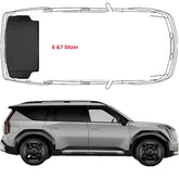 Trimak Kofferraumwanne kompatibel mit Kia EV9 6 & 7 Sitzer ab 2024