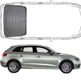 Trimak Audi A3 Fließheck (5 Türig) 8V 2013 - 2020 Kofferraummatte Kofferraumwanne