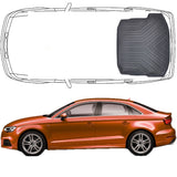 Trimak Kofferraumwanne kompatibel mit Audi A3 8Y Sedan Limousine 2020 . 2024 Kofferraumwanne