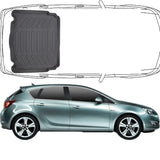 Trimak OPEL ASTRA J Fließheck (2009-2018) Kofferraummatte Kofferraumwanne