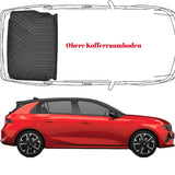 Trimak Kofferraumwanne kompatibel mit OPEL ASTRA L Obere ab 2022 Kofferraummatte