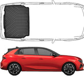 Trimak Kofferraumwanne kompatibel mit OPEL ASTRA L ab 2022 Untere Kofferraummatte