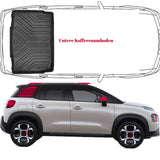 Trimak Untere Kofferraumwanne kompatibel mit Citroen C3 Aircross 1.Gen 2017-2024 Verschiebbare Rücksitze Kofferraummatte