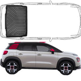 Trimak Untere Kofferraumwanne kompatibel mit Citroen C3 Aircross 1.Gen 2017-2024 Verschiebbare Rücksitze Kofferraummatte