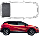 Trimak Kofferraumwanne kompatibel mit Renault Captur 2. Gen ab 2019 obere Kofferraummatte