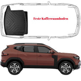 Trimak Kofferraumwanne kompatibel mit DACIA DUSTER 3.Gen Feste Kofferraumboden ab 2024