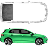 Trimak Kofferraumwanne kompatibel mit VW Golf VIII (8) ab 2020 untere Kofferraummatte