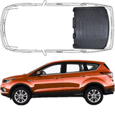 Trimak Kofferraumwanne kompatibel mit Ford Kuga 2.Gen 2012–2019