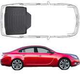 Trimak Kofferraumwanne kompatibel mit Opel Insignia A Sedan Limousine 2008 - 2017 Kofferraummatte
