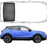 Trimak Kofferraumwanne kompatibel mit Opel Mokka B & Mokka-e ab ab 2021 obere Kofferraummatte