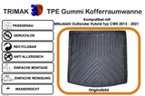 Trimak Kofferraumwanne kompatibel mit Mitsubishi Outlander Hybrid Typ CW0 2015 - 2021