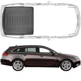 Trimak Kofferraumwanne kompatibel mit Opel Insignia A Sports Tourer Kombi (2008 - 2016) Kofferraummatte