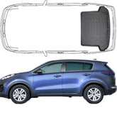 Trimak Kofferraumwanne kompatibel mit KIA Sportage 4.Gen Typ QL 2015-2021