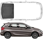 Trimak BMW 2 F45 Active Tourer (2014 - 2021) Kofferraummatte Kofferraumwanne