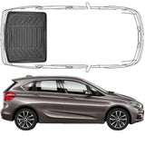 Trimak BMW 2 F45 Active Tourer (2014 - 2021) Kofferraummatte Kofferraumwanne