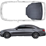 Trimak Kofferraumwanne kompatibel mit Mercedes E-Klasse W213 Limousune Nicht umklappbare Rücksitze Kofferraummatte