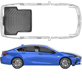 Trimak Kofferraumwanne kompatibel mit Opel Insignia B Sedan Limousine (2017–2022) Kofferraummatte