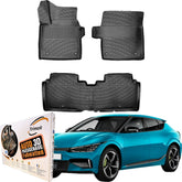 Trimak Autofußmatten kompatibel mit KIA EV6 Elektro 2022-2024 Auto Allwetter Gummimatten