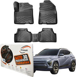 Trimak Autofußmatten kompatibel mit Hyundai Kona Elektro 2.Gen ab 08.2023 Auto Allwetter Gummimatten